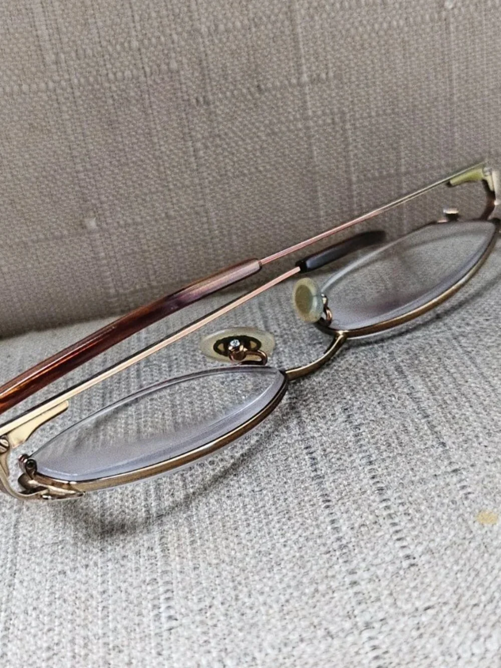 Vintage Liz Claiborne Eyeglasses Frame Gold Tone Eyewear L282 FD2 Glasses